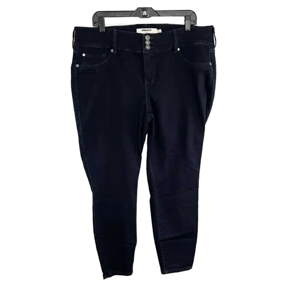 Torrid Dark Blue High Rise Jegging Jeans Women's Plus Size 20 Short